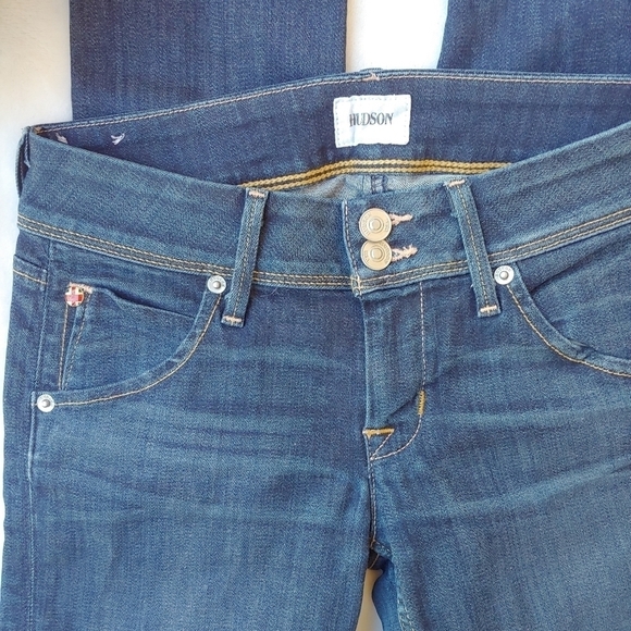 Hudson Colin Flap Back Pocket Skinny Jeans… - Picture 4 of 6